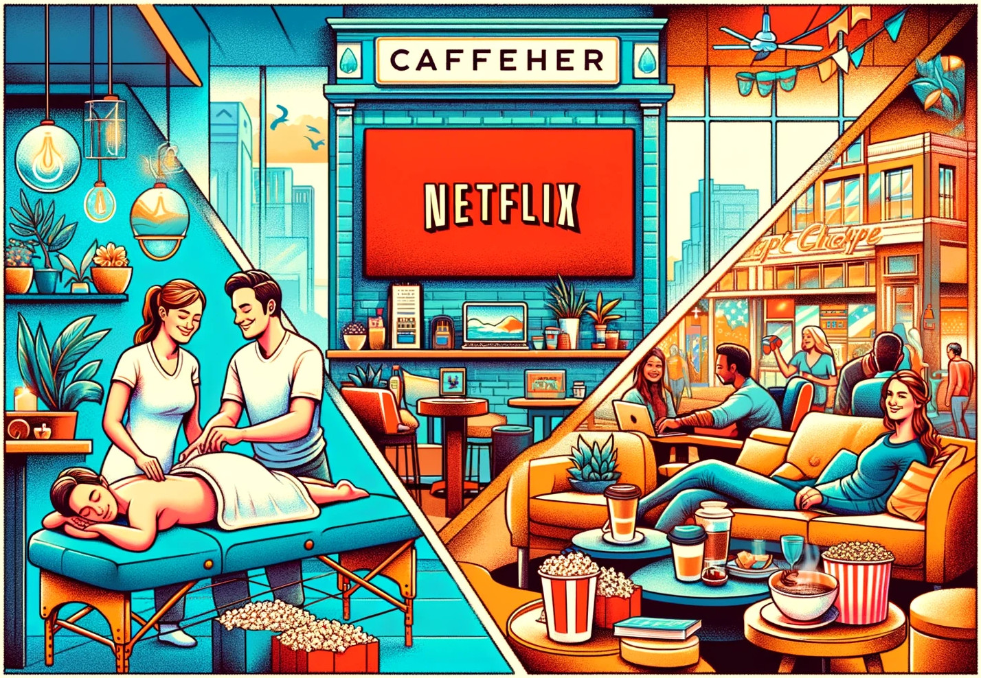 Co wspólnego mają ze sobą salon masażu, kawiarnia i Netflix?